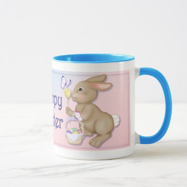 Påskhare och fjäril mugg (Höger)