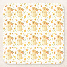 Påskhare och fjärilar underlägg papper kvadrat