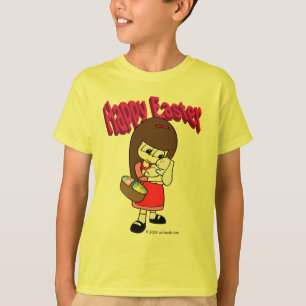 Påskhare och flickan tee shirt