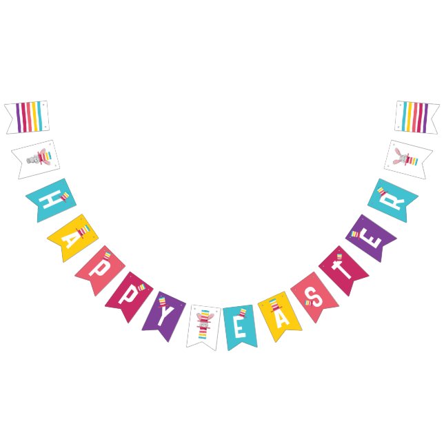 Påskhare och klockor | Bunting Flaggor Banner (Alla)