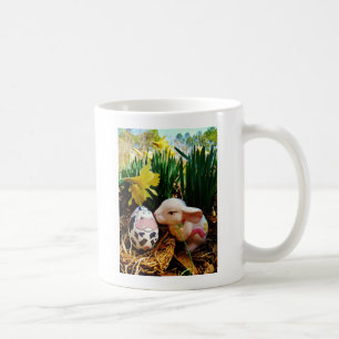 Påskhare- och koägg kaffemugg