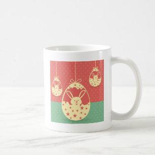 Påskhare och Påskägg för ljudåtergivning Kaffemugg