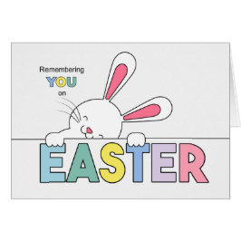 Påskhare och sötad Pastel Färg Palette Hälsningskort