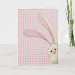 Påskhare om Gingham Kort