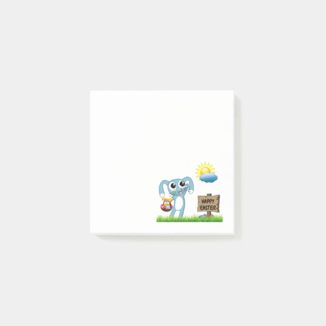 PÅSKHARE ÖNSKEMÅL a GLAD PÅSK Post-it Block (Framsida)