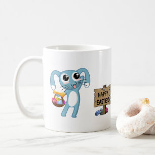Påskhare önskemål Glad påsk Kaffemugg