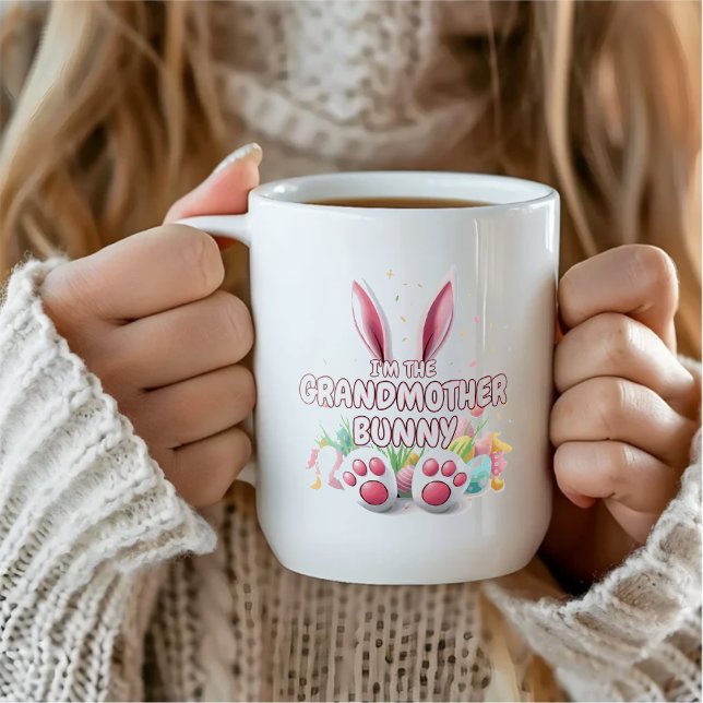 Påskhare Öron & Feet Grandmor Kaffemugg (Skapare uppladdad)