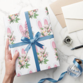 Påskhare Öron i blommor Presentpapper
