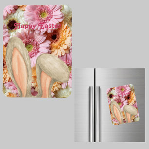 Påskhare Öron med Blommigtar för Daisyn Gerbera Magnet