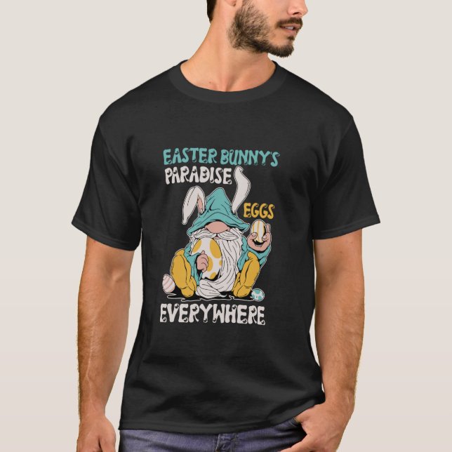 Påskhare Paradise Eggs överallt där Imp Dwarf Gn T Shirt (Framsida)