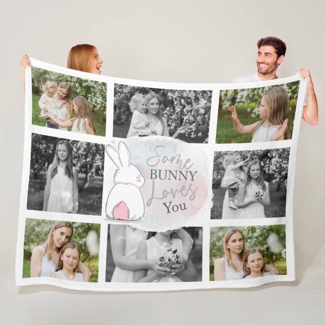Påskhare Photo Blanket Fleecefilt (På plats)