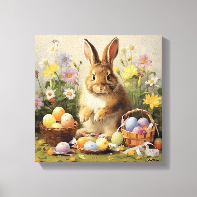 Påskhare Rabbit Art Canvastryck (Framsida)