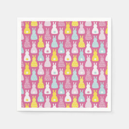 Påskhare Rabbit mönster Pappersservett