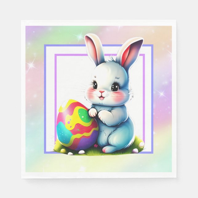 Påskhare Rabbit Pappersservett (Framsidan)