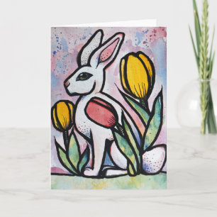 Påskhare Rabbits Nature Älskare Bunnies Kort
