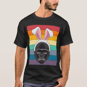 Påskhare Retro Vintage Stil Gorilla Wi-Fi Gorilla T Shirt