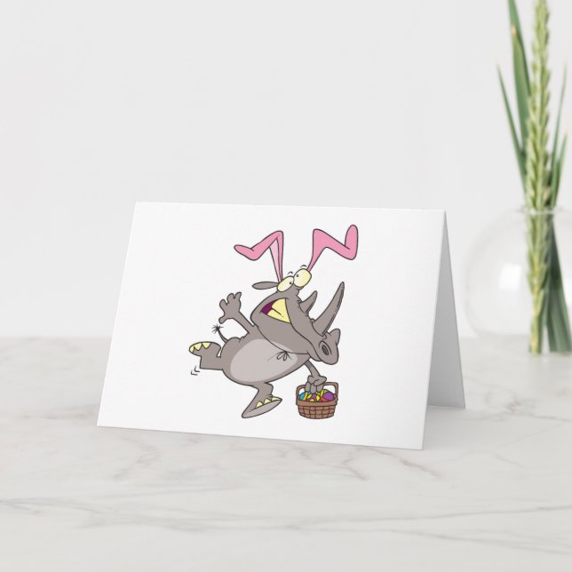 påskhare rhino helgkort (Framsida)