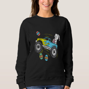 Påskhare Riding Monster Lastbil Cute Boys Kids T Shirt