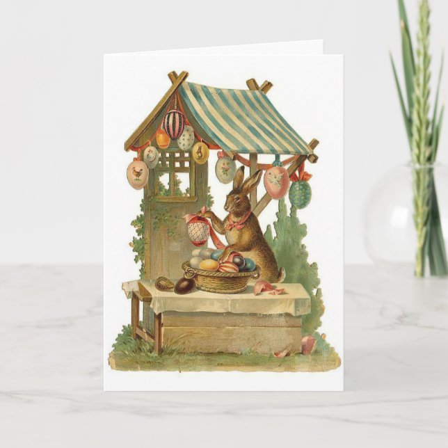 Påskhare Rullande parkeringskort Helgkort (Framsida)