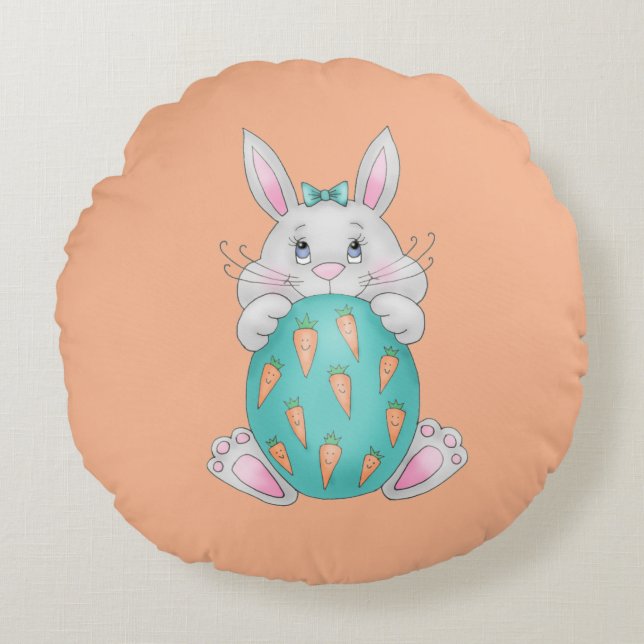 Påskhare Rund Kudde (Framsidan)