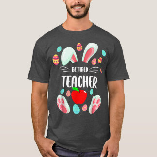 Påskhare School Teacher Retrött Teacher Påsk T Shirt