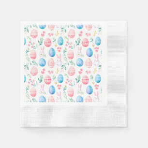 Påskhare - Seamless Mönster Tissue Paper Pappersservett