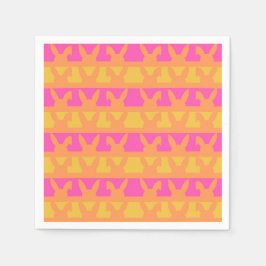 Påskhare silhouette mönster pappersservett