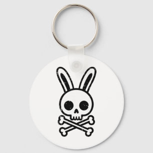Påskhare Skull Kor Bones Rabbit Goth Manar Boy Nyckelring