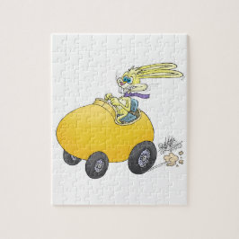 Påskhare som kör en påskägg! .jpg pussel