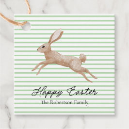 Påskhare stripe gåvor etiketter
