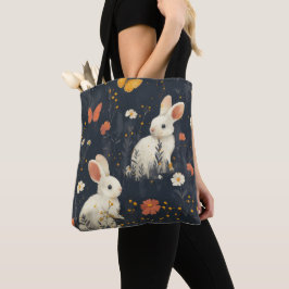 Påskhare Tote Bag Tygkasse