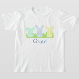 Påskhare Trio, Pastel Watercolor Boys T Shirt