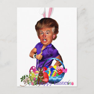 påskhare trump helg vykort