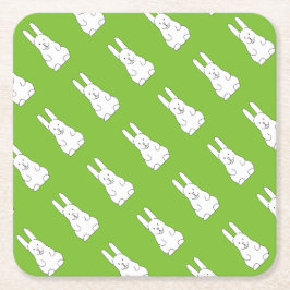 Påskhare Underlägg Papper Kvadrat