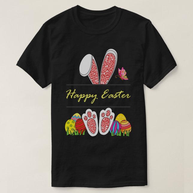 Påskhare vackra Påskägg T Shirt (Design framsida)