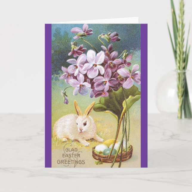 Påskhare & Violets Helgkort (Framsida)