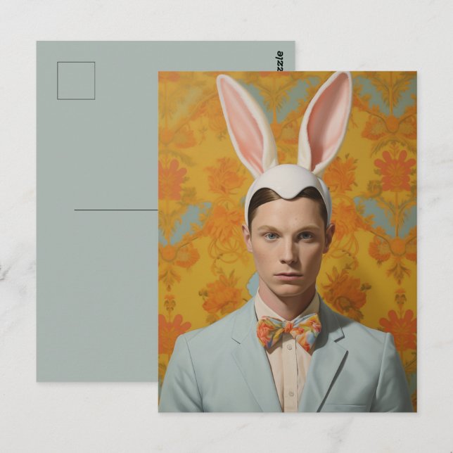 Påskhare Vykort (Fram/baksida)