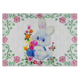 Påskhareexponeringsglasskärbräda