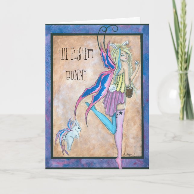 Påskharehälsningkort Helgkort (Framsida)