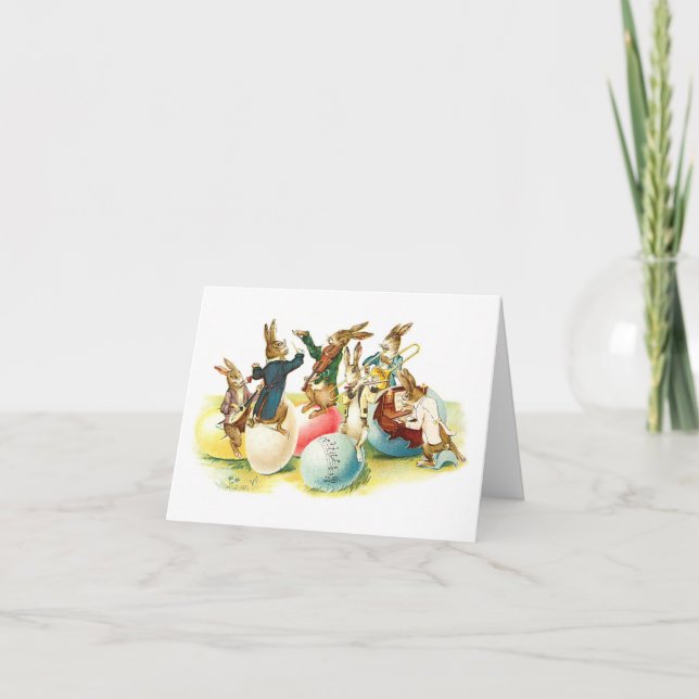 Påskharekonsertvintage Helgkort (Framsida)