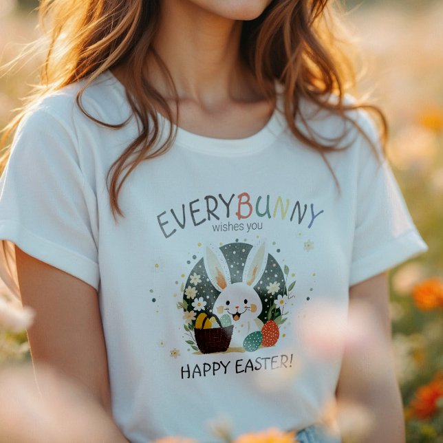 Påskharen Äggkorg ID1013 T Shirt (Skapare uppladdad)