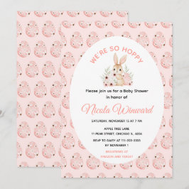 Påskharen Baby Shower Inbjudningar
