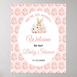 Påskharen Baby Shower Poster