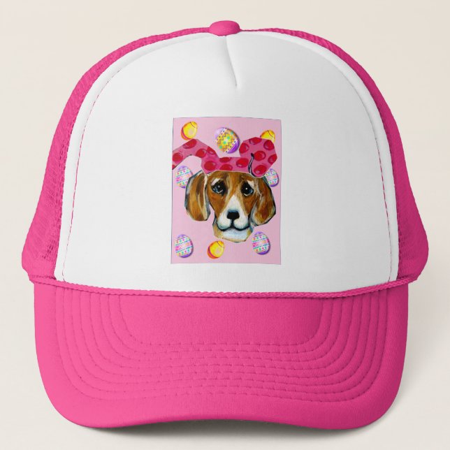 Påskharen Beagle Truckerkeps (Framsida)