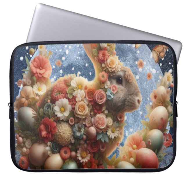 Påskharen Blossom Bunny  Laptop Fodral (Framsidan)