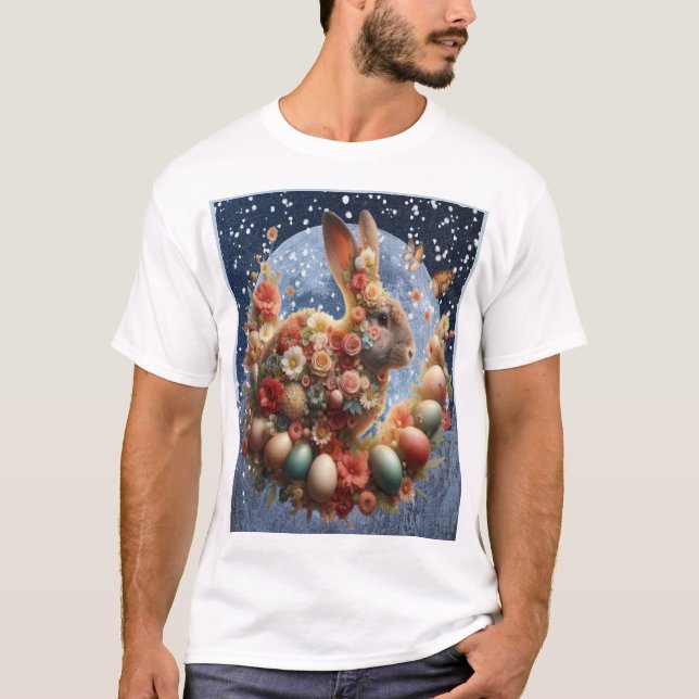 Påskharen Blossom Bunny  T Shirt (Framsida)