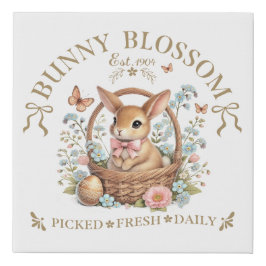 Påskharen Bunny Blossom i blomsterkorg