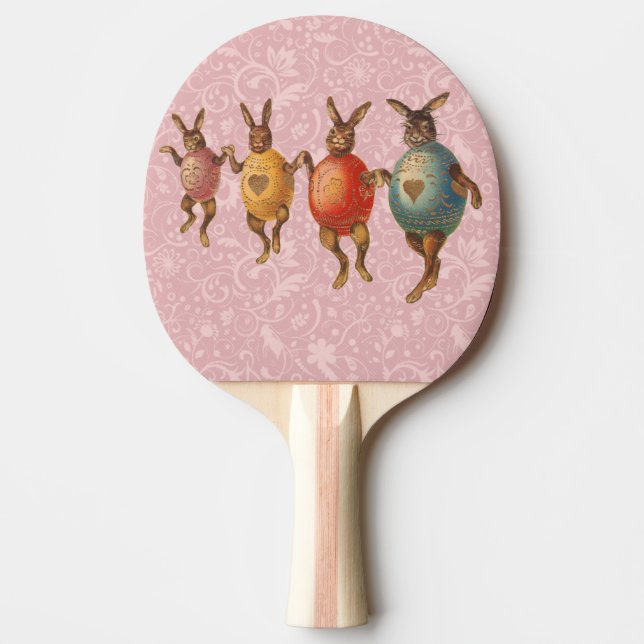 Påskharen Dansande Ägg Pingisracket (Framsidan)