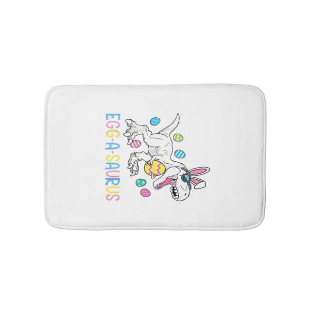 Påskharen Dinosaurieägg A Saurus TRex Pojkar Barn  Badrumsmatta (Framsidan)