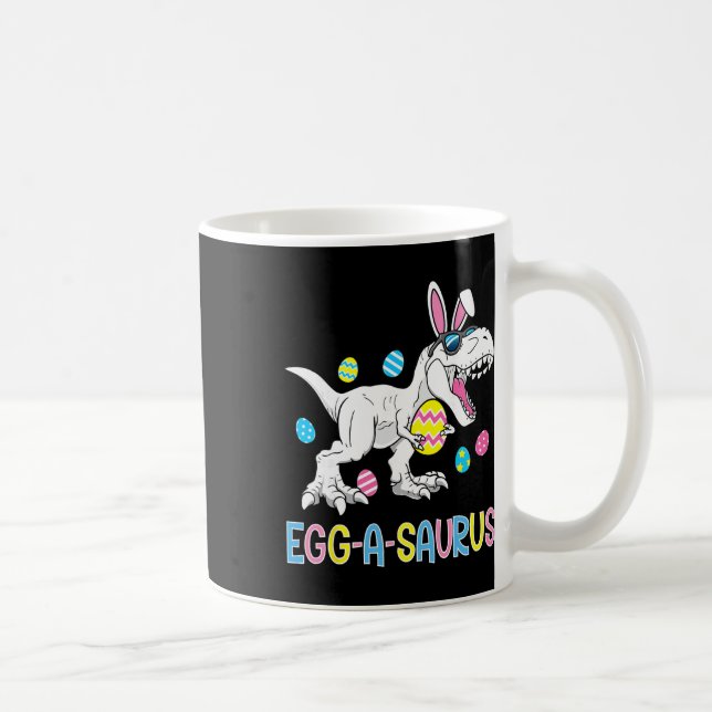 Påskharen Dinosaurieägg A Saurus Trex Pojkar  Kaffemugg (Höger)